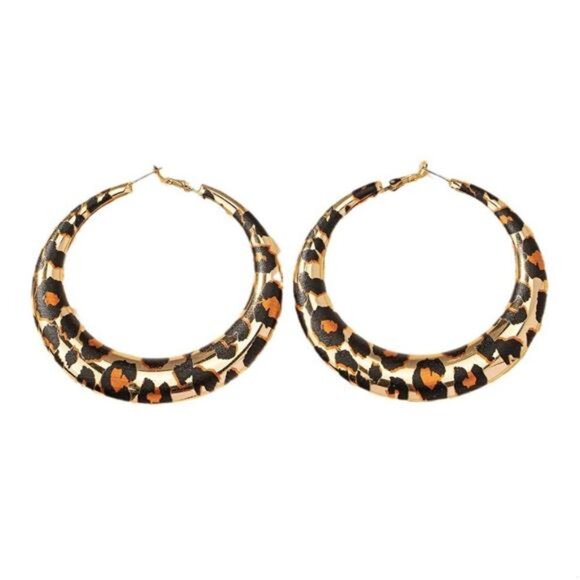 18K Gold-Plated Hoop Earrings - Picture 3 of 4